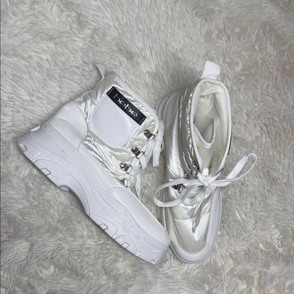 bebe Shoes - Stylish Bebe White Women's Boots